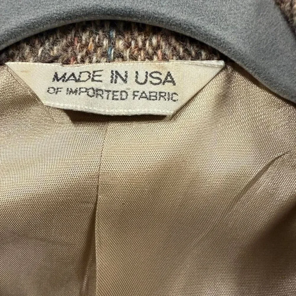 Harris-tweed Women's Brown and Tan Jacket